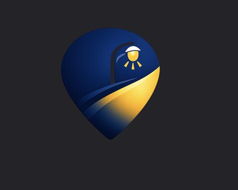 SafeWalk streetlight logo